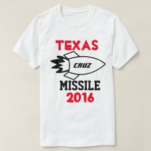 Camiseta Ted Cruz para el presidente 2016. Misil de