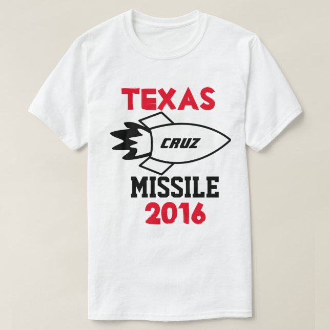 Camiseta Ted Cruz para el presidente 2016. Misil de (Diseño del anverso)