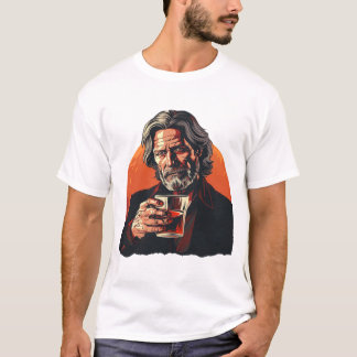 Camiseta Ted Kaczynski bebe whisky