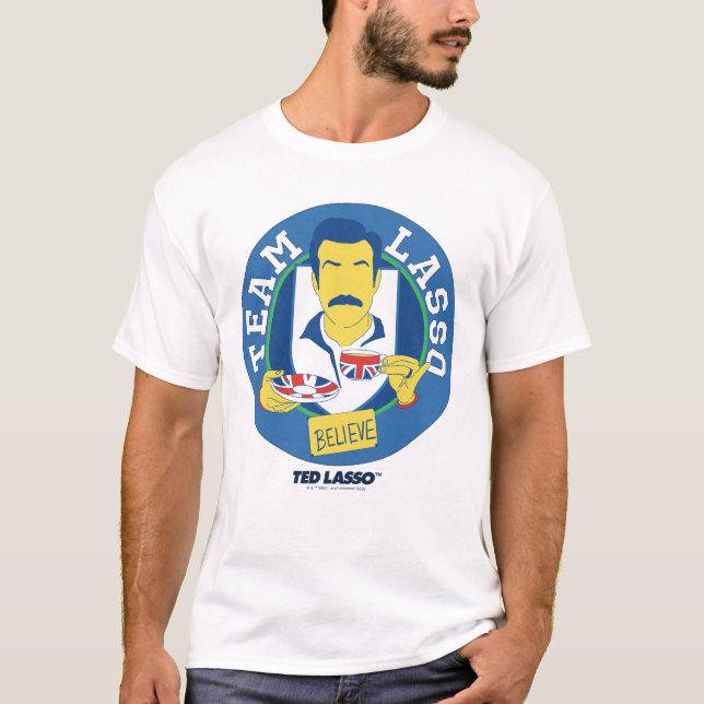 Camiseta Ted Lasso | Avatar icónico del té de Lasso del equ (Anverso)