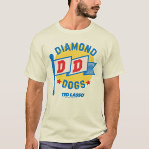 Camiseta Ted Lasso   Gráfica Pennant de Perros de Diamante