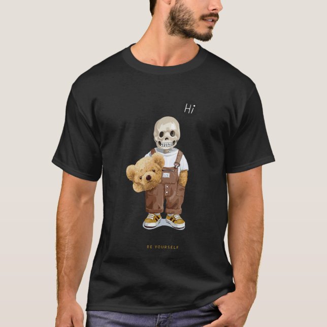 Camiseta Teddy Be Severed Oso Tú Mismo Cabeza De Vestido Pa (Anverso)