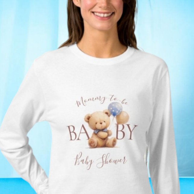 Camiseta Teddy Bear Bearly Espera a mamá ser Baby Shower (Subido por el creador)