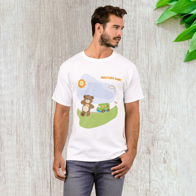 Camiseta Teddy Bear Bienvenida Bebé Nursera Diseño (Subido por el creador)