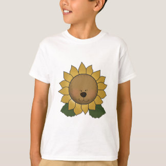 Camiseta Teddy Bear Face Sunflower