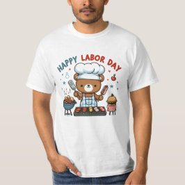 Camiseta Teddy Bear feliz Día del Trabajo