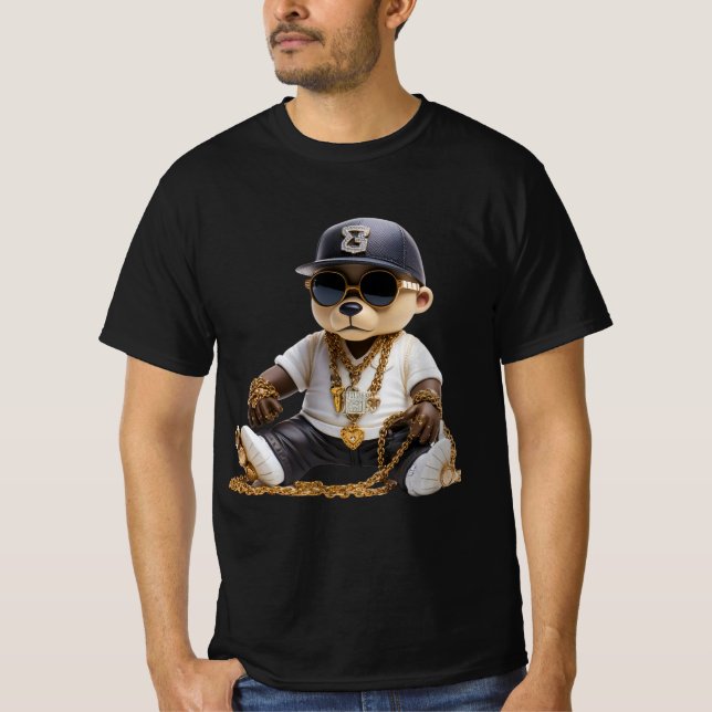 Camiseta Teddy bear gangster (Anverso)