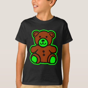 Camiseta Teddy Bear Green Brown The MUSEUM Zazzle Gifts