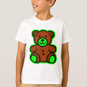 Camiseta Teddy Bear Green Brown The MUSEUM Zazzle Gifts