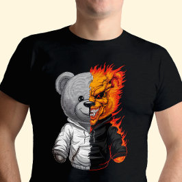 Camiseta Teddy Bear Halloween, Aterrador Pero Aterrador