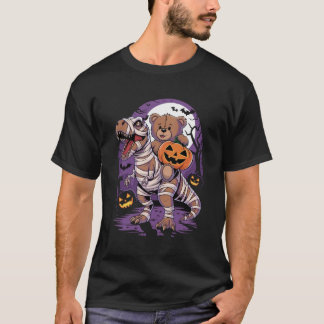 Camiseta Teddy bear Halloween calabaza Tyrannosauro Rex