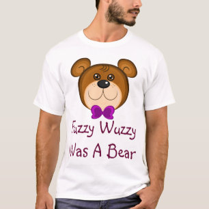 Camiseta Teddy Bear Purple Bow Tie Shirt