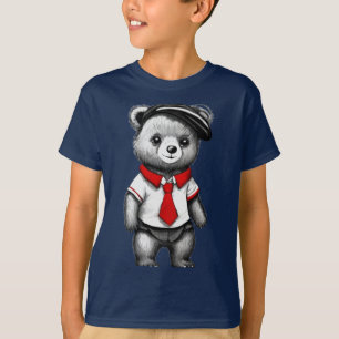Camiseta Teddy Bear School Uniform Cute diseño animal