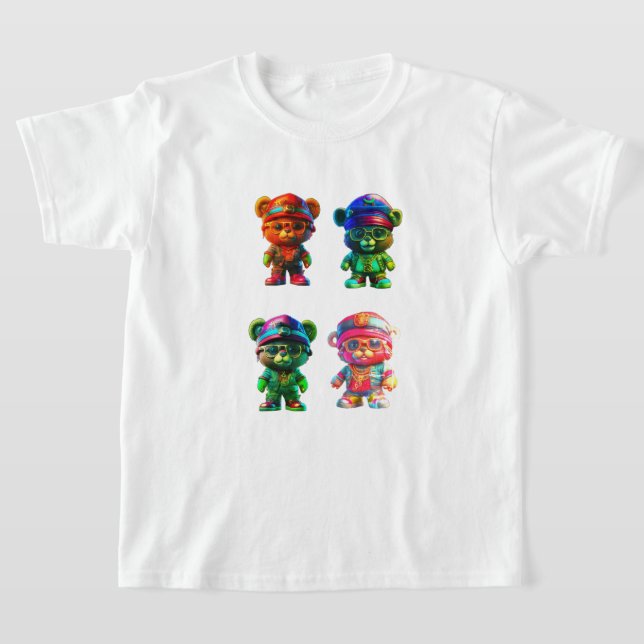 Camiseta Teddy Bear Tees de algodón para niños (Distribución)