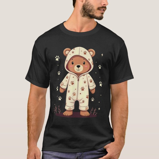 Camiseta Teddy Bear Wearing Pajamas  (Anverso)