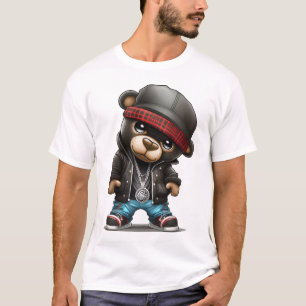 Camiseta Teddy Bear y el estilo rapero