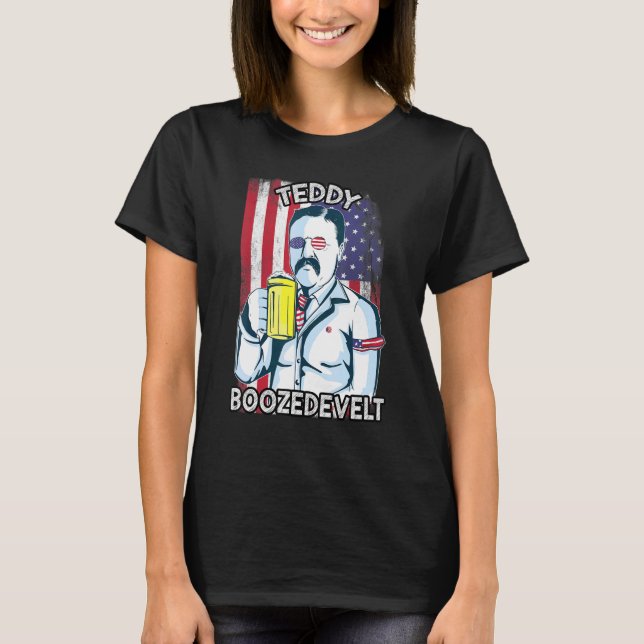 Camiseta Teddy Boozedevelopment - 4 De Julio Hombres Theodo (Anverso)