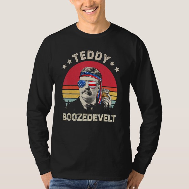 Camiseta Teddy Boozedevelopment Theodore Roosevelt 4 De Jul (Anverso)