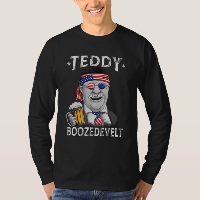 Camiseta Teddy Boozedevelopment Theodore Roosevelt 4 De Jul (Anverso)