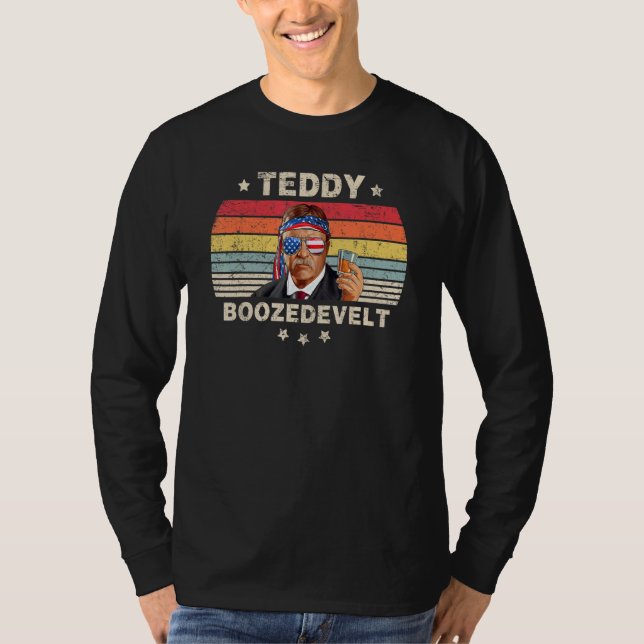 Camiseta Teddy Boozedevelopment Theodore Roosevelt 4 De Jul (Anverso)