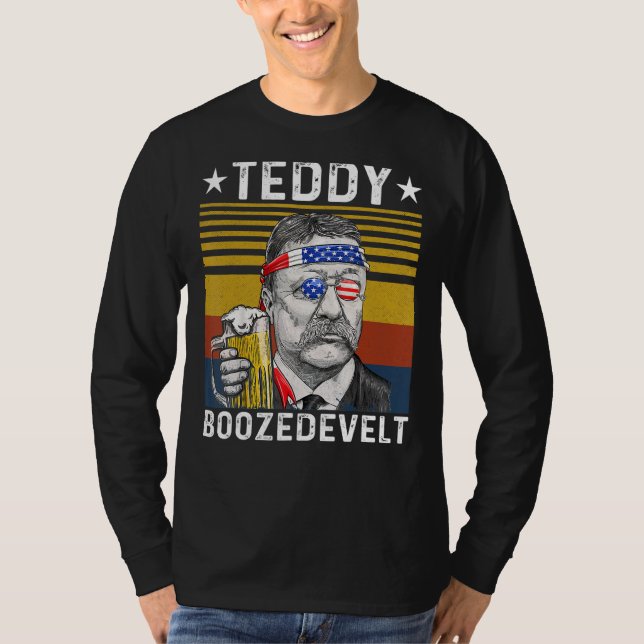 Camiseta Teddy Boozedevelopment Theodore Roosevelt 4 De Jul (Anverso)