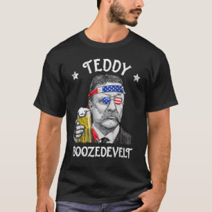 Camiseta Teddy Boozedevelt Theodore Roosevelt 4th Of July M