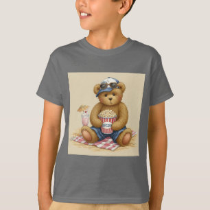 Camiseta Teddy con palomitas en la playa de Natasha Us