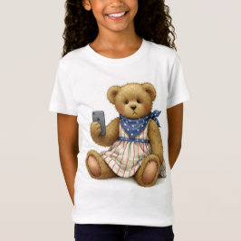 Camiseta Teddy con un iPhone, por Natasha Us