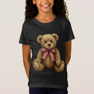 Camiseta Teddy con una reverencia roja al cuello