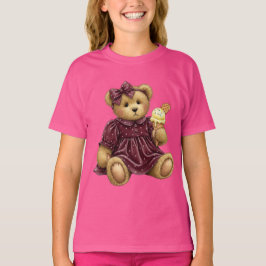 Camiseta Teddy con vestido de terciopelo y helado
