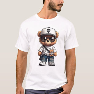 Camiseta Teddy Drip Urbano – Personaje Mascota de Streetwea