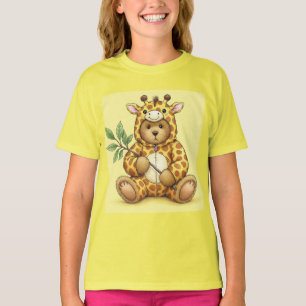 Camiseta Teddy - Giraffe con peluca verde de Natasha Us