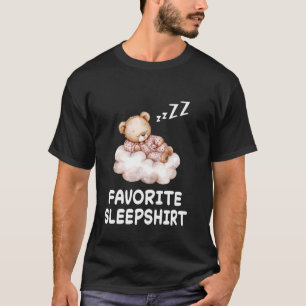 Camiseta Teddy Grizzly Bear Bears Nap Sleeping Sleep Pajama