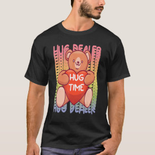 Camiseta Teddy Hug Dealer Rainbow Cute Teddy Bear Enorme Ti