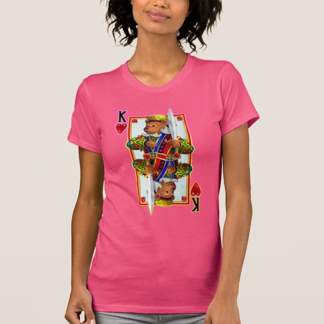 Camiseta Teddy Oso Rey de Corazones (Anverso)