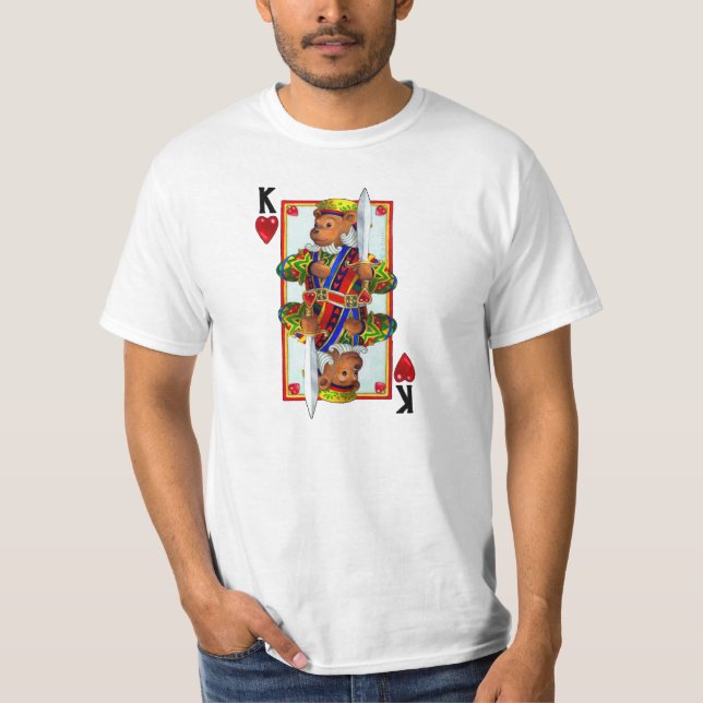 Camiseta Teddy Oso Rey de Corazones (Anverso)