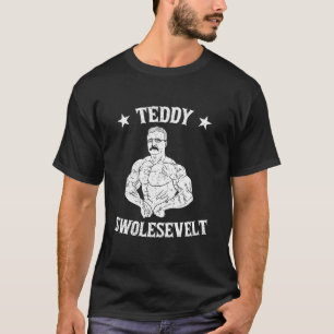Camiseta Teddy Roosevelt Cuerpo Edificio Trabajar El Gimnas