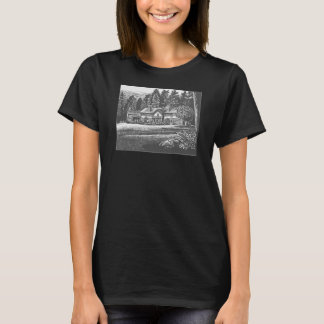 Camiseta Tee acoplado con 25ª impresión Blodgett House