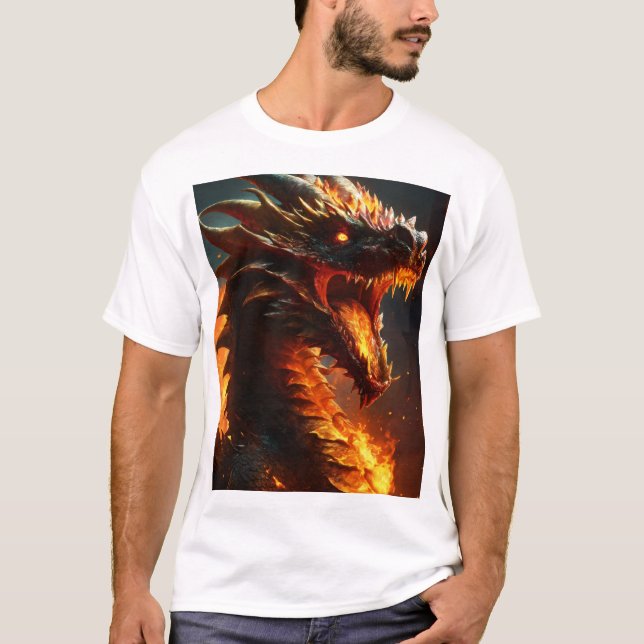 Camiseta Tee acuático Dreamy Dragon (Anverso)