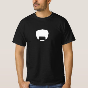 Camiseta Tee Afro-Stache Negro