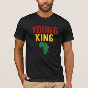 Camiseta Tee afroamericano de Black Young King, BLM