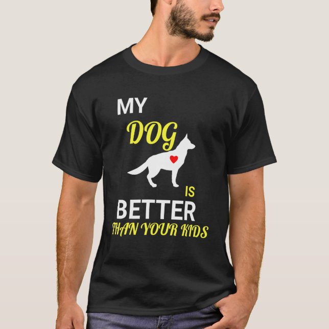 Camiseta Tee alemán de perro pastor (Anverso)