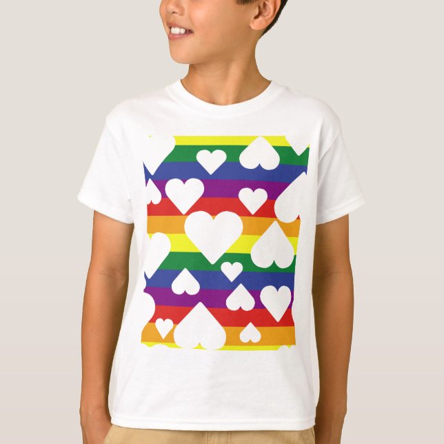 Camiseta Tee arcoiris gráfico (Anverso)
