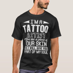Camiseta Tee artista de tatuajes    artísticos 