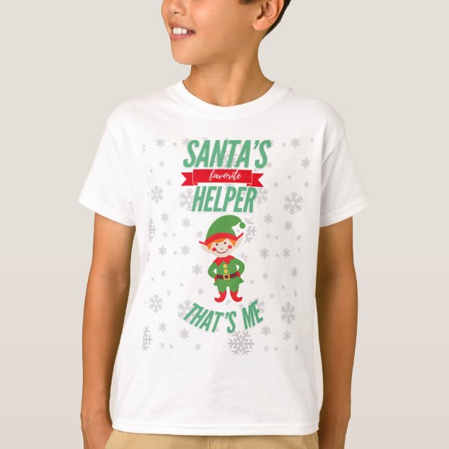 Camiseta "Tee auxiliar favorito de Santa" (Anverso)