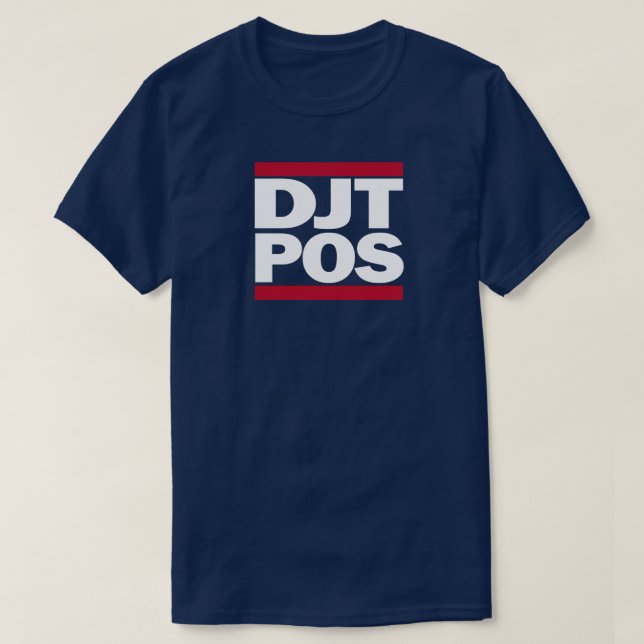Camiseta Tee Azul DJT-POS (Diseño del anverso)