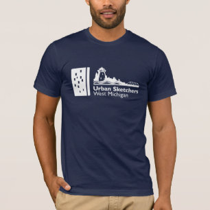 Camiseta Tee azul para hombres básicos