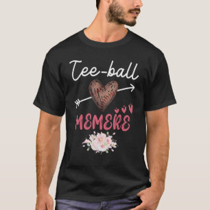 Camiseta Tee Ball Memere Cute Heart Baseball