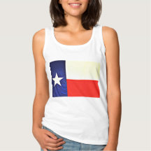 Tee básico de bandera de Texas para mujeres