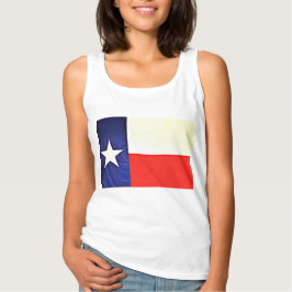 Camiseta Tee básico de bandera de Texas para mujeres